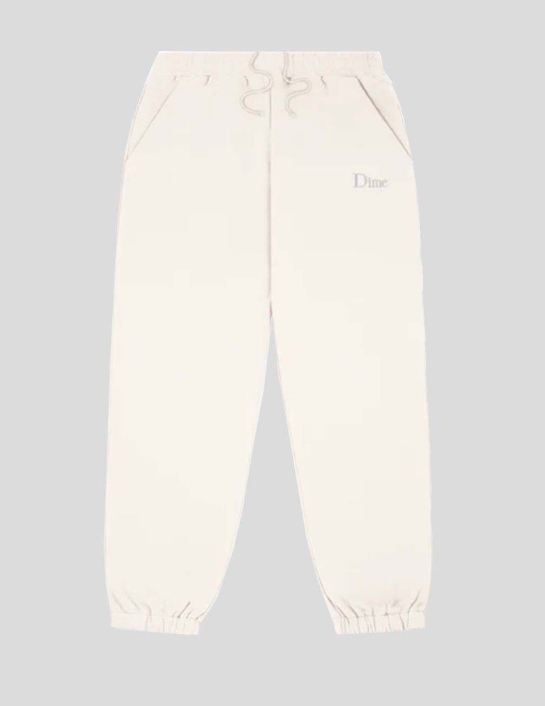 Pantalon DIME classic small logo sweatpants sand